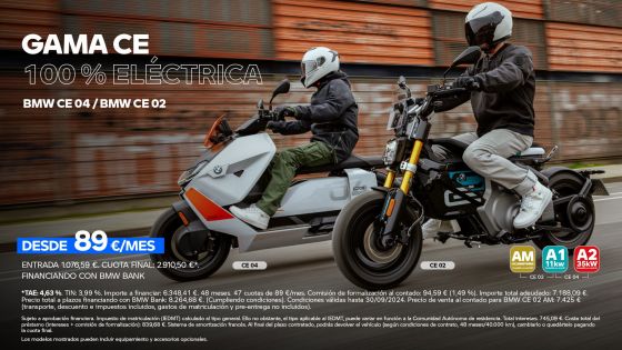 Conduce la Gama 100% Eléctrica de BMW Motorrad.
