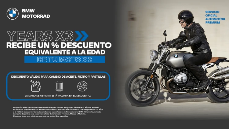 Tu BMW Motorrad siempre a punto con Years X3