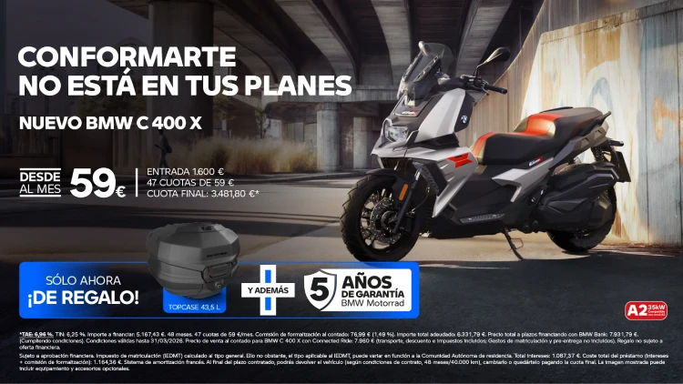 BMW Motorrad C 400 X desde 59€/mes*